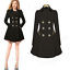 Womens Ladies Lapel Winter Warm Long Parka Coat Trench Outwear Jacket