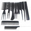 10 piece Hair Styling Comb Set Professional Black Hairdressing Brush Barbers