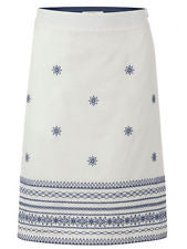 WHITE STUFF NATIVE ISLAND COTTON & LINEN MIX SUMMER SKIRT UK SIZE 8 - 18