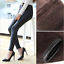 3XL Women‘s Shaping Leather Leggings Winter Warm Thick Velvet Matte Pencil Pants
