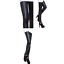 3XL Women‘s Shaping Leather Leggings Winter Warm Thick Velvet Matte Pencil Pants