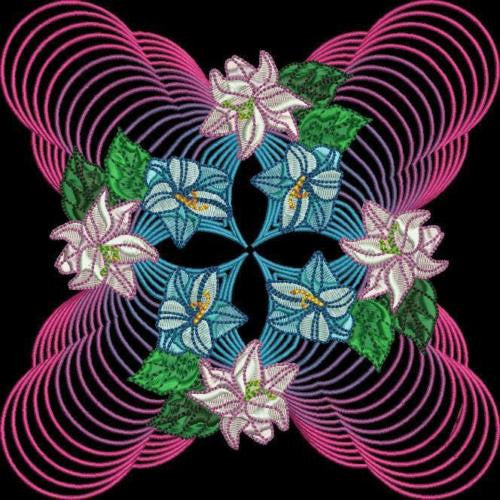 FLORAL PATTERNS 10 MACHINE EMBROIDERY DESIGNS 3 SIZES