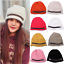 Womens Warm Winter Braided Crochet Knit Baggy Slouchy Beanie Ski Hat Cap Beret