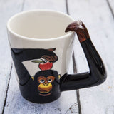 3D Hand Painted Animal Design Tea Coffee Ceramic Mugs