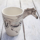 3D Hand Painted Animal Design Tea Coffee Ceramic Mugs