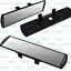 Universal 300mm Wide Flat Interior Clip-On Panoramic Jeweled Rear View Mirror