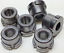 Package of 5 Sintered Iron shaft axle bushings .625" tube 5/16" shaft diameter