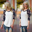 Fashion Womens Long Sleeve Shirt Casual Lace Blouse Loose Cotton Tops T Shirt