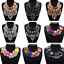 Fashion Charm Pendant Chain Crystal Jewelry Choker Chunky Statement Bib Necklace
