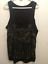 WOMENS BEADED SEQUIN FRONT PANEL BLOUSE TOP PLUS SZ 2X