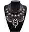 Fashion Charm Pendant Chain Crystal Jewelry Choker Chunky Statement Bib Necklace