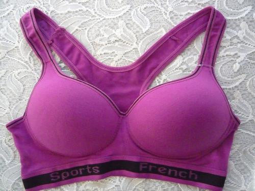 NWT FASHION SEXY QUALITY WORKOUT SPORTS BRA PURPLE