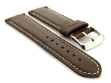 Genuine Leather Watch Strap Band TWISTER Mens Stainless Steel Buckle