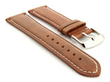 Genuine Leather Watch Strap Band TWISTER Mens Stainless Steel Buckle