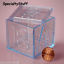 4 NEW YELLOW BABY BLOCKS PLASTIC FAVOR BOXES SPELL OUT BABY TRANSPARENT ACRYLIC