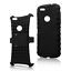 Hard Black Rugged Dual Layer Tuff Kickstand Case Cover for iPhone