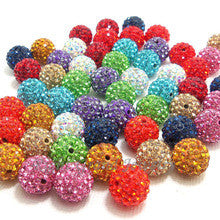 Fashion Crystal Ball Jewelry Findings Crystal Shamballa Beads DIY Beads
