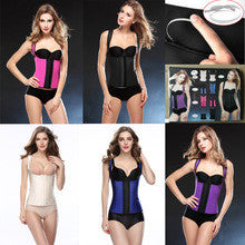 Walson Instyles cheap Latex Rubber Waist Cincher Shoulder Sports Vest Shapewear Strap Bodysuit Corset
