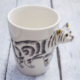 3D Hand Painted Animal Design Tea Coffee Ceramic Mugs