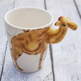 3D Hand Painted Animal Design Tea Coffee Ceramic Mugs