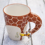 3D Hand Painted Animal Design Tea Coffee Ceramic Mugs