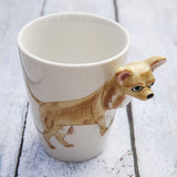 3D Hand Painted Animal Design Tea Coffee Ceramic Mugs