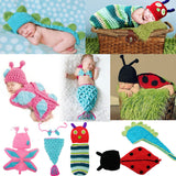 Newborn Baby Girl Boy Crochet Knit Costume Photo Photography Prop Hats Outfits