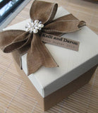 Vintage Style Personalised Wedding Favours - Empty / Filled - Large12cm Gift Box