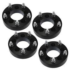 (4) BLACK Wheel Adapters | 5x4.5 to 5x5.5 | 1.5 inch thick | 1/2" Studs | Spacer