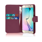 Slim & Smart LEATHER WALLET Magnetic FLIP CASE COVER FOR Samsung Galaxy S6