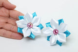 Handmade hair accessories kanzashi flowers hair ties flower hair accessories