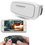 Universal 3D Virtual Reality VR SHINECON Game/Movie Cardboard Glasses+Gamepad w