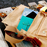 Men Vintage Style Canvas Leather Satchel School Military Shoulder Messenger Bag