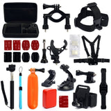 Head Strap Chest Mount Pole 30-in-1 GoPro Hero2 3 3+4 Camera Accessories Set Kit