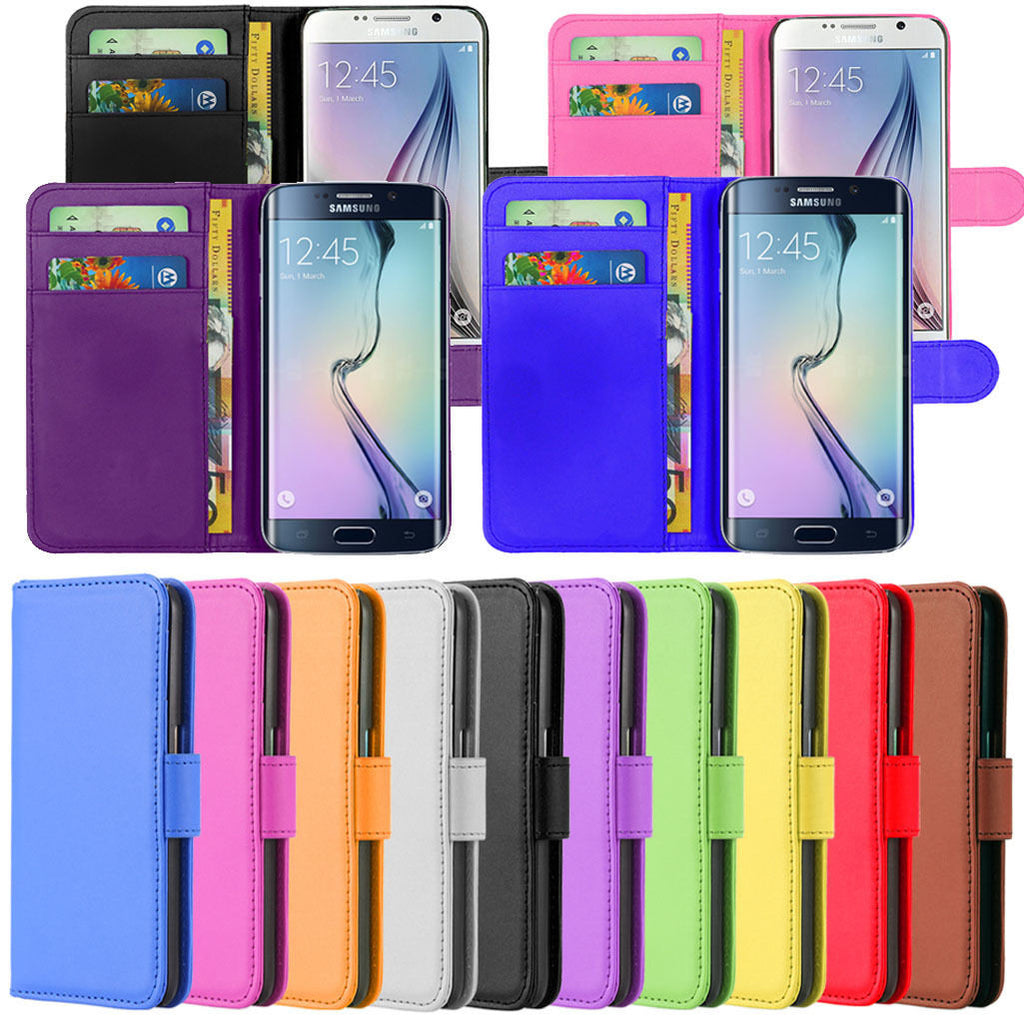 Samsung Phone Case Cover PU Leather Magnetic Book Flip Wallet For S6 & S6 Edge