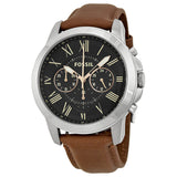 Fossil Grant Chronograph Leather Mens Watch | Multiple Colors