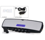 Car Rear View Rearview Mirror w/Bluetooth FM Transmitter LCD MP3 Player A2DP