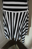 size 16 black / white stripe dress best of british collection