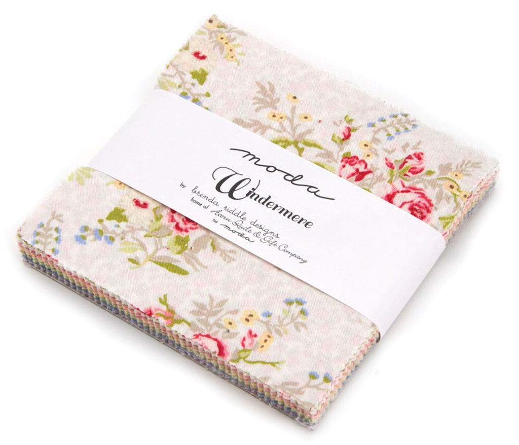 Windermere Moda Charm Pack 42 100% Cotton 5" Precut Fabric Quilt Squares