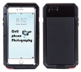Shockproof Aluminum Glass Metal Case Cover for iPhone 5s 6 & 6 Plus