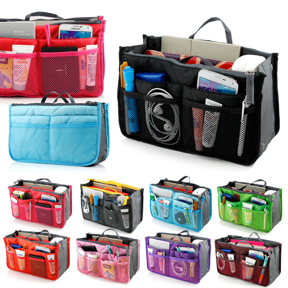 Women Lady Travel Insert Handbag Organiser Purse Large Liner Organizer Tidy Bag
