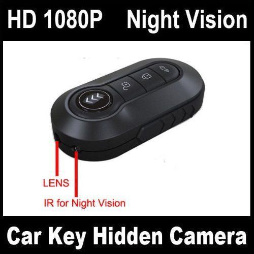 Full HD 1080P Car Key Remote Spy Camera DVR w/ Motion Detection Night Vision