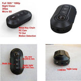 Full HD 1080P Car Key Remote Spy Camera DVR w/ Motion Detection Night Vision