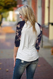 Womens Long Sleeve Shirt Casual Lace Blouse Loose Cotton Tops T Shirt