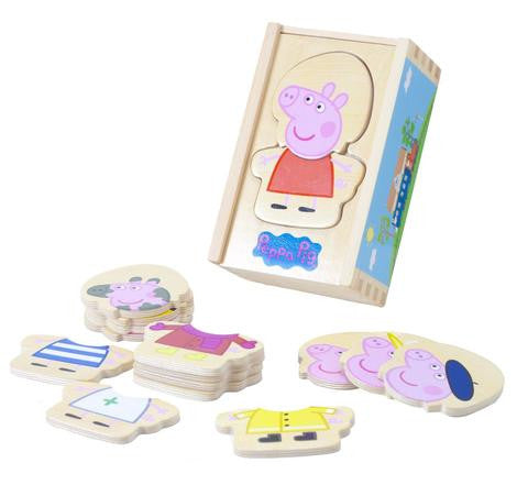 Golden Bear Peppa Pig Wooden Dress up Peppa
