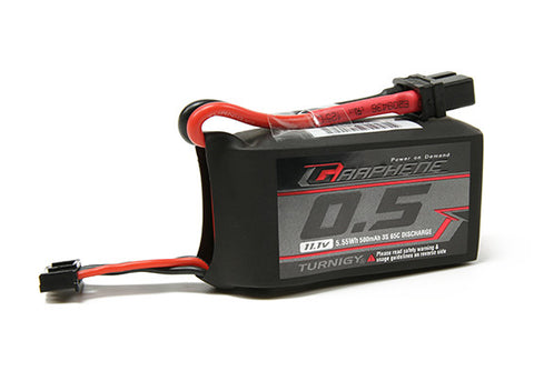 Turnigy Graphene 500mah 3S 65C Lipo Pack (Short Lead)