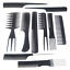 10 piece Hair Styling Comb Set Professional Black Hairdressing Brush Barbers