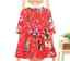 Kids Baby Girls Clothes Dress Floral Red, White 2T,3T,4T,5,6
