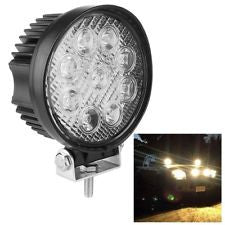 ELECTRONIC (Black) Round Shape 27W Bridgelux 2150lm 9 LED White Light Floodligh