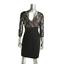 ADRIANNA PAPELL 4385 NEW Womens Black Lace Overlay Party Cocktail Dress 10 BHFO